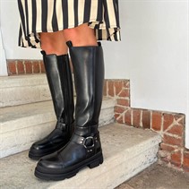 Copenhagen Shoes Dames Volg En Rock Lange Laarzen 0001 Black