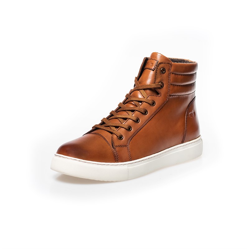 Copenhagen Shoes Baskets Montantes Montana Homme 0241 Cognac