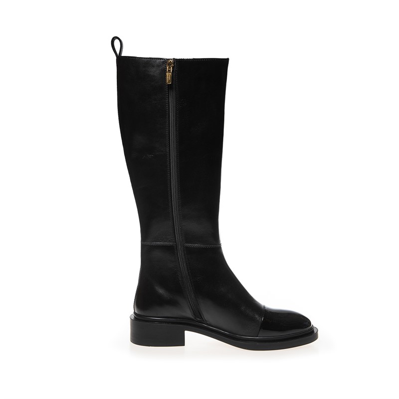 Copenhagen Shoes Damen Der Love Boot Lack Spitze Lange Stiefel 0001 Black