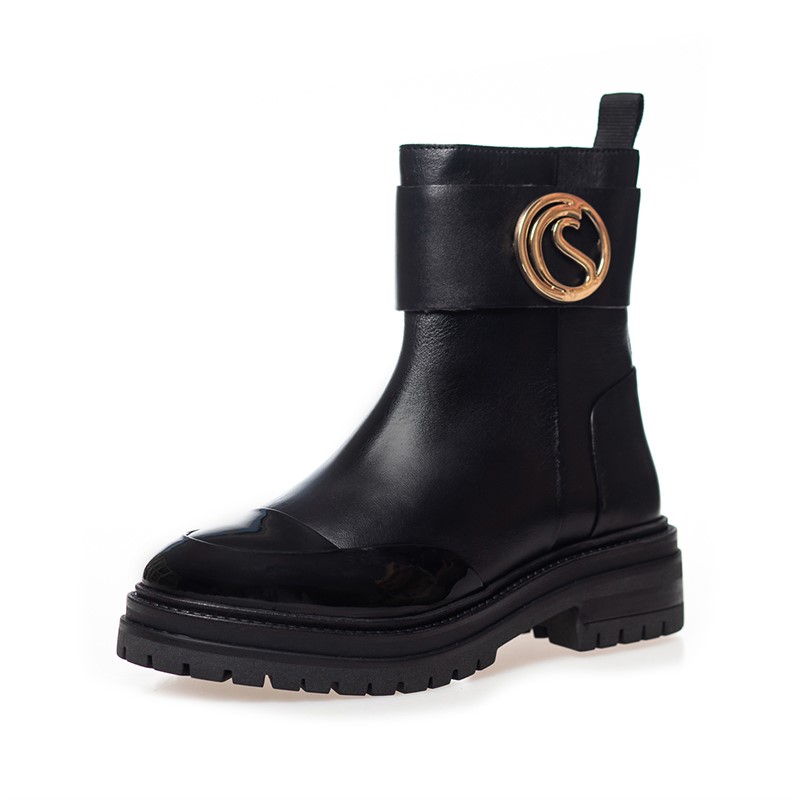 Copenhagen Shoes Damen Windy Stiefel 0011 Black Patent