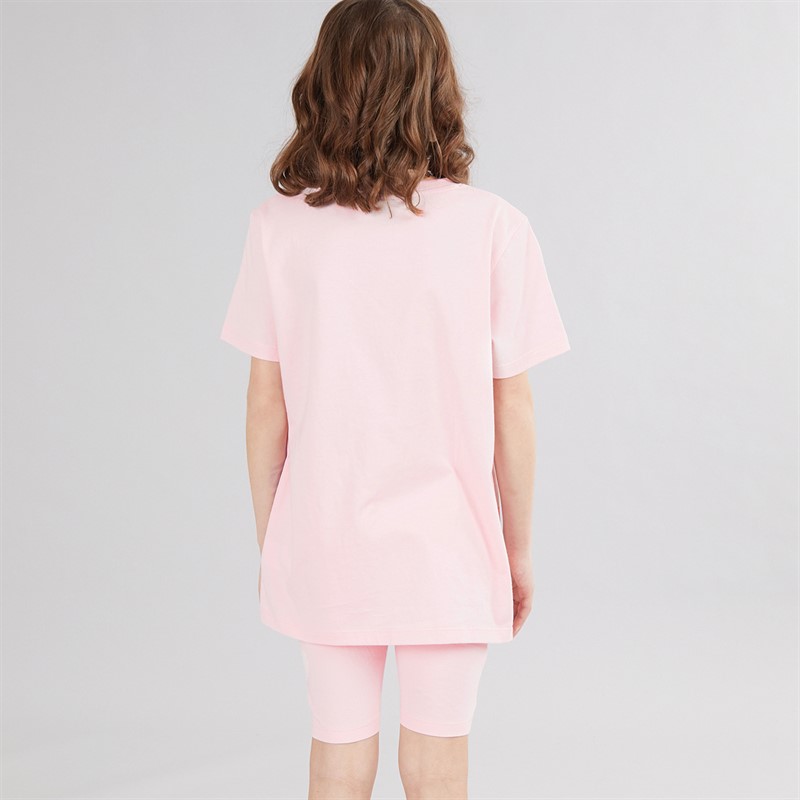 Squishmallows Piger T-Shirt Og Cykelshorts Sæt Pink