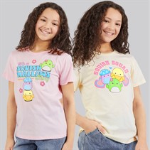 Squishmallows Mädchen Zwei Pack T Shirts Gardenia/Ballerina