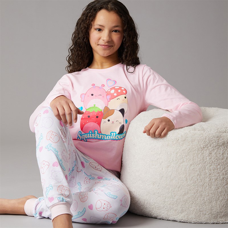 Squishmallows Pyjama Set Fille Ballerina/Blanc