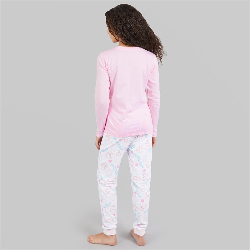 Squishmallows Pyjama Set Fille Ballerina/Blanc