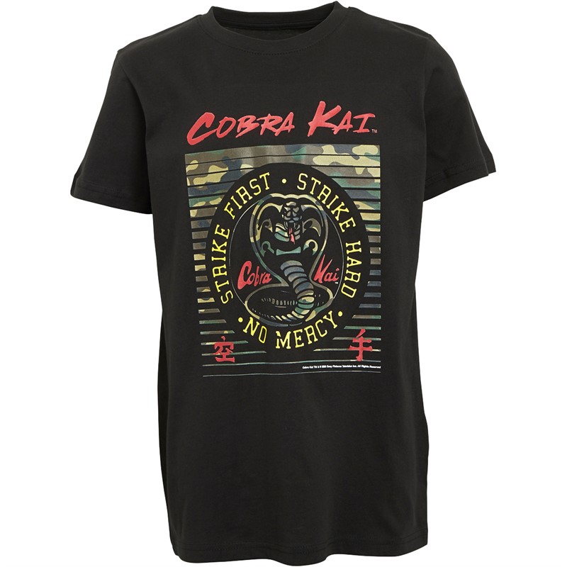 Cobra Kai Jongens T-shirts Zwart