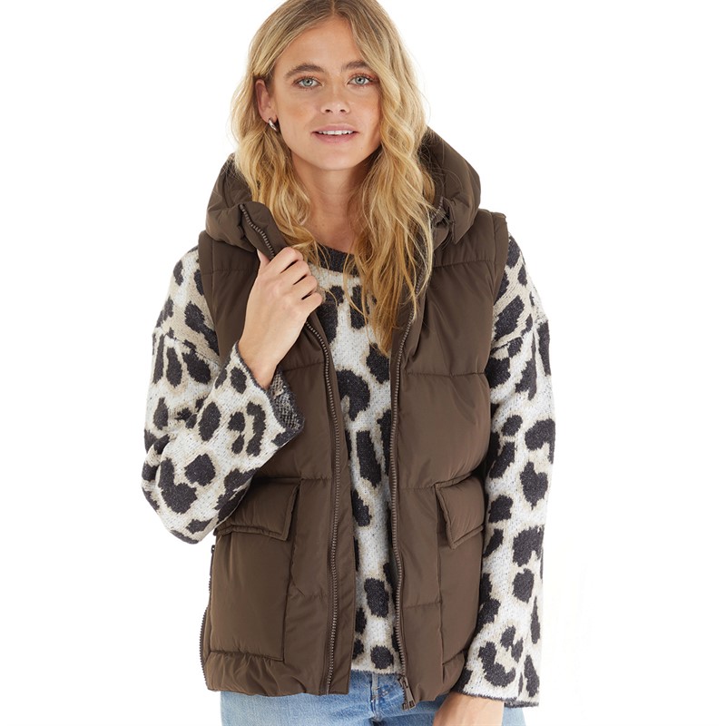 Diverse Vestes Puffa Moyrenna Femme Marron