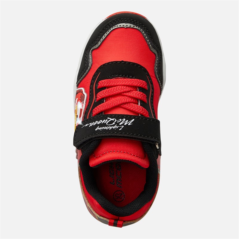 Cars Infant Boys Light Up Trainers Red