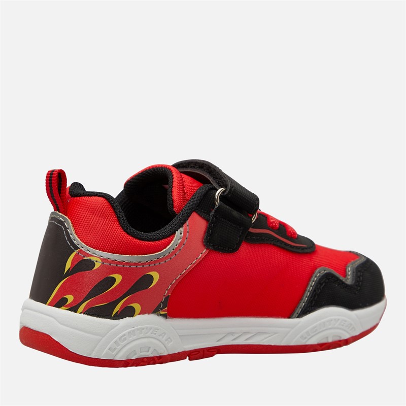 Cars Infant Boys Light Up Trainers Red