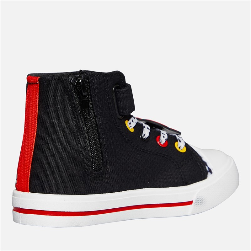 Cars Infant Boys Lightning McQueen Hi Top Trainers Black/Red/Multi