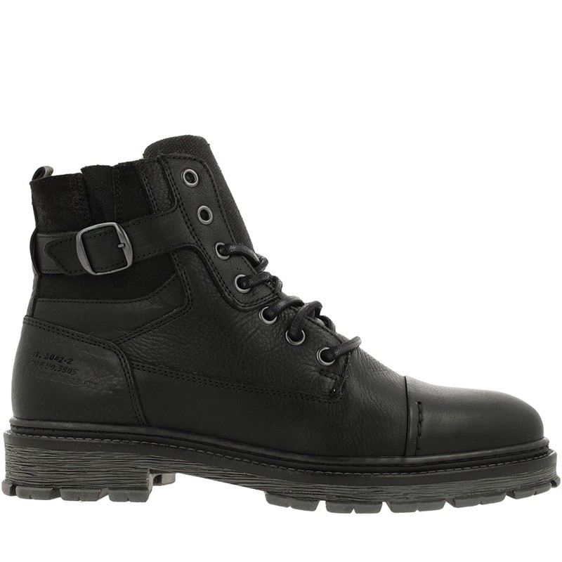 Bullboxer Męskie Buty przed Kostkę Czarny