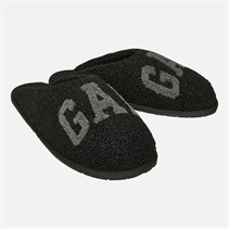 GAP Mens Plano III Borg Slippers Black