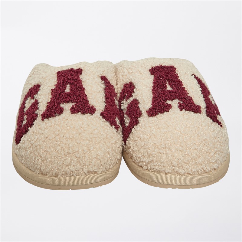 GAP Damen Plano II Borg Hausschuhe Sand Khaki