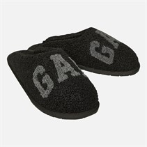 GAP Womens Plano II Borg Slippers Black