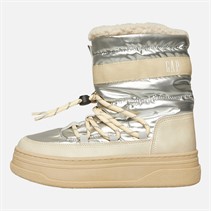 GAP Womens Paradise High Nylon Snow Boots Off White