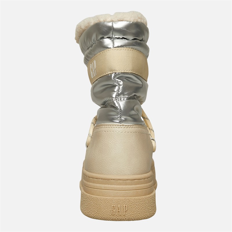 GAP Damen Paradise High Nylon Schneestiefel Off White