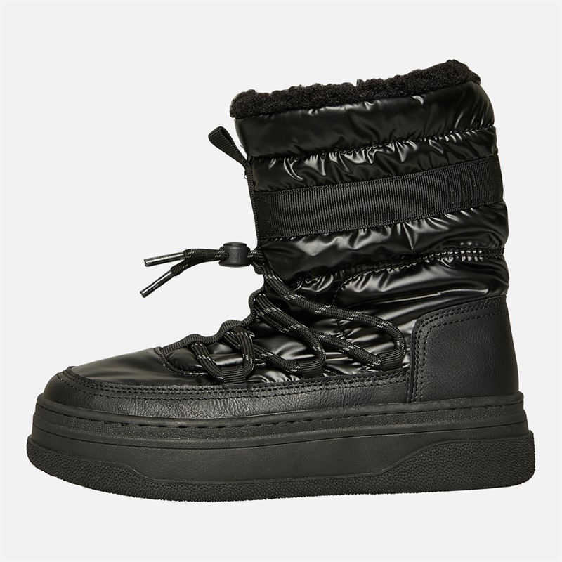 GAP Womens Paradise High Nylon Snow Boots Black - Size 41