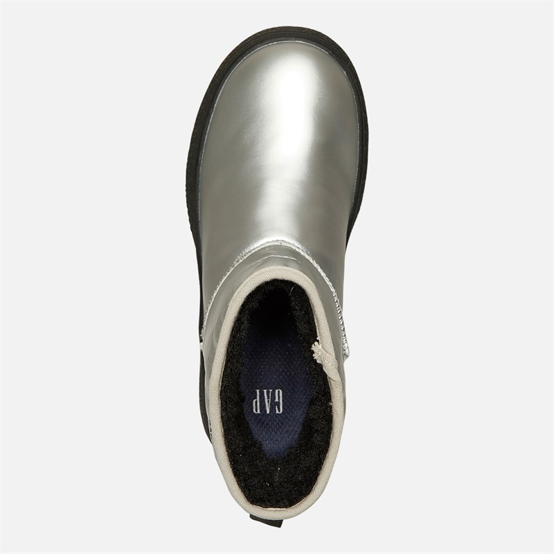 GAP Mädchen Alaska Mid Schneestiefel Silber