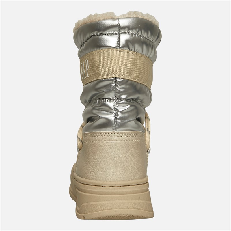 GAP Mädchen Paradies Hohe Schnürung Schneestiefel Off White