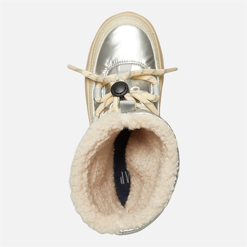 GAP Mädchen Paradies Hohe Schnürung Schneestiefel Off White