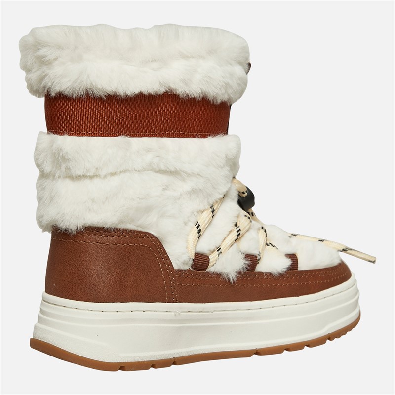 GAP Mädchen Paradies Hohe Pelz Schneestiefel Sand Khaki