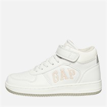 GAP Junior Girls Boston Mid Trainers White/Rose