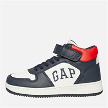 GAP Junior Boys Boston Mid Trainers Navy/Red
