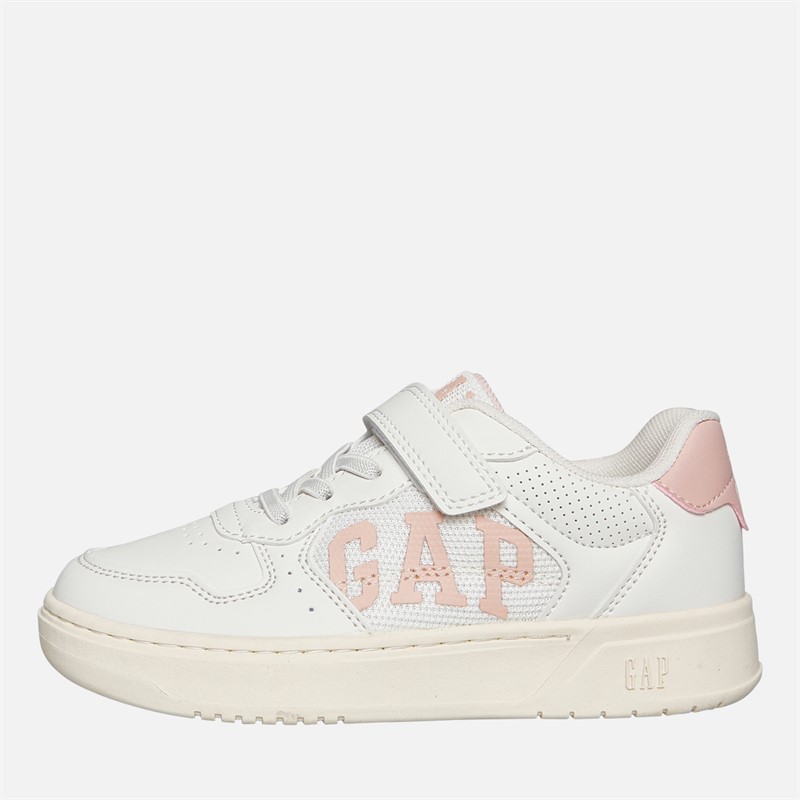 GAP Girls Detroit Trainers Off-White/Light Pink Off-White Light Pink