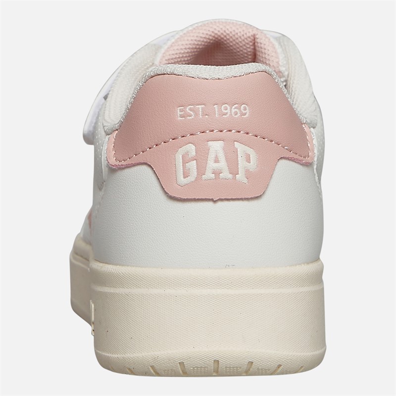 GAP Girls Detroit Trainers Off-White/Light Pink Off-White Light Pink