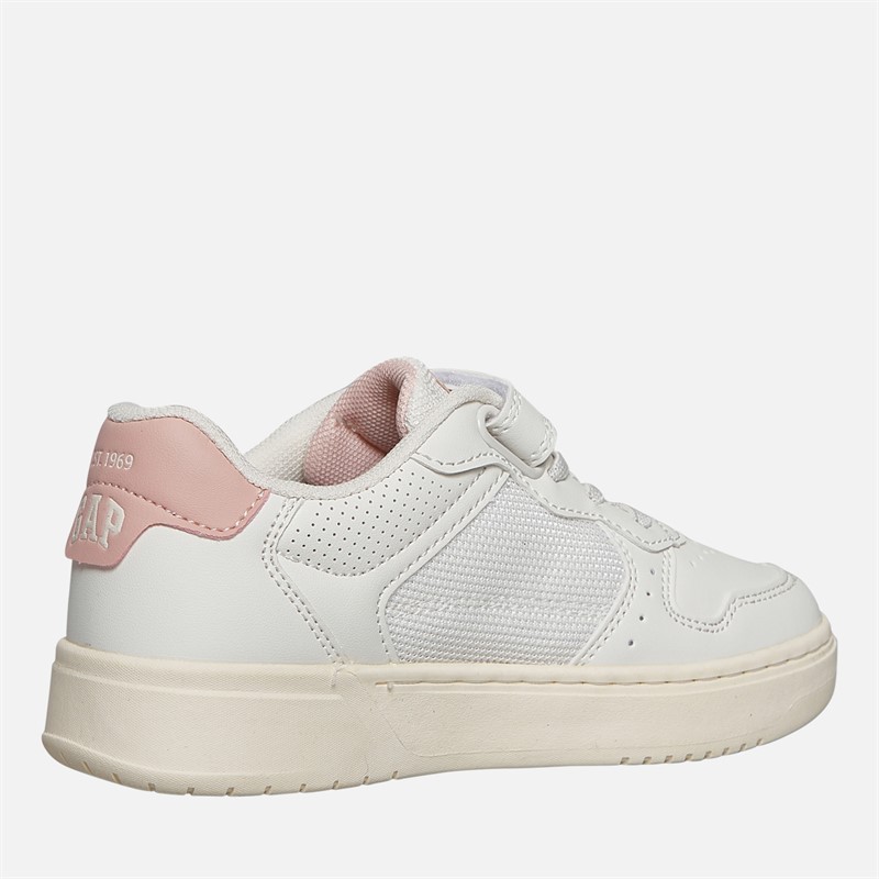 GAP Girls Detroit Trainers Off-White/Light Pink Off-White Light Pink
