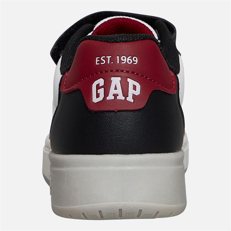GAP Boys Detroit Trainers Black/White/Red Black White Red