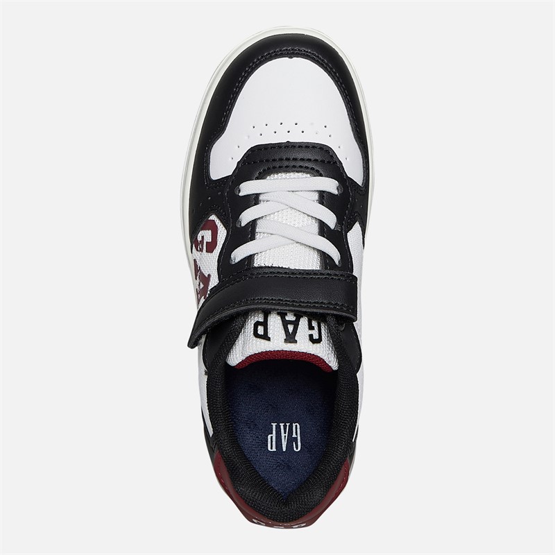GAP Boys Detroit Trainers Black/White/Red Black White Red