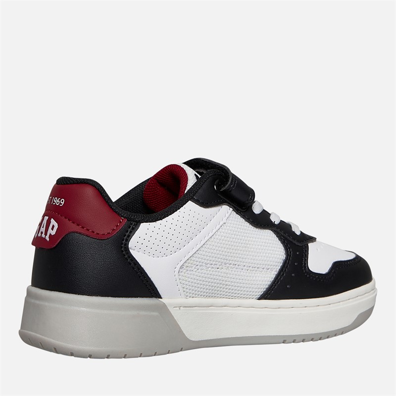 GAP Boys Detroit Trainers Black/White/Red Black White Red
