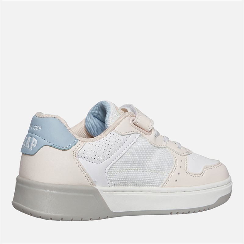 GAP Girls Detroit Trainers Light Pink/White/Pastel Blue Light Pink White Pastel Blue