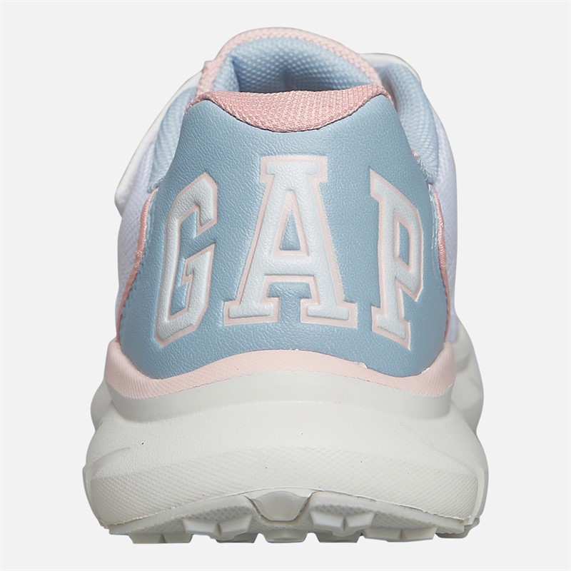 GAP Girls Belmont Trainers White/Beach Blue/Pink White Beach-Blue Pink