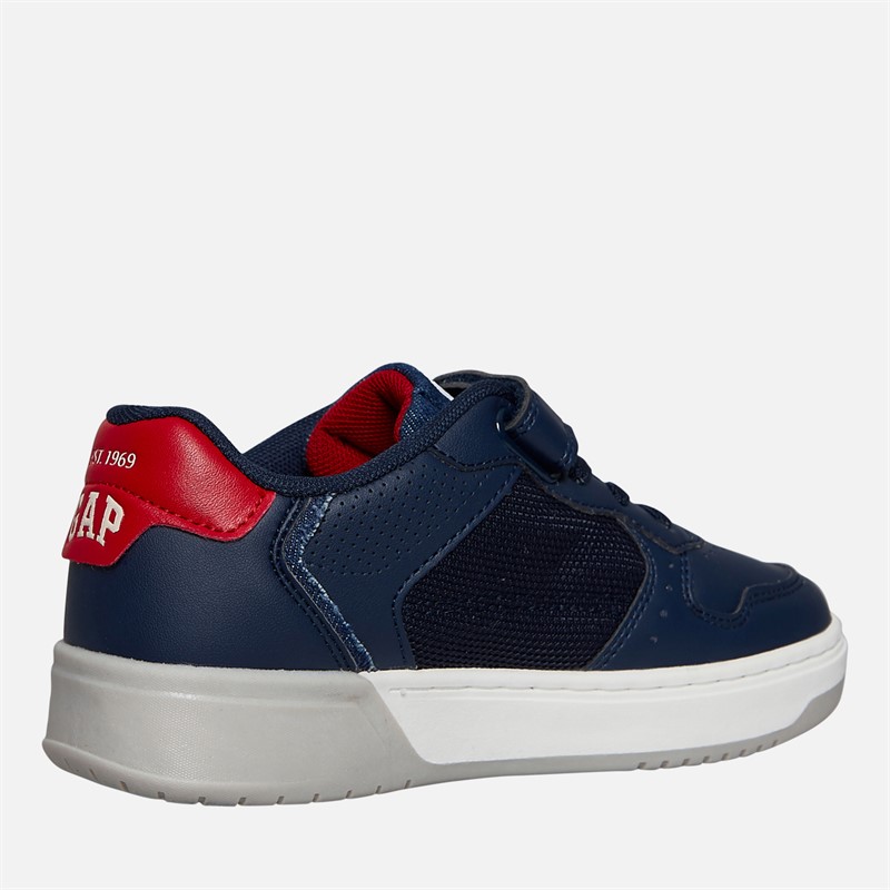 GAP Boys Detroit Trainers Navy/Red/Denim Navy Red Denim