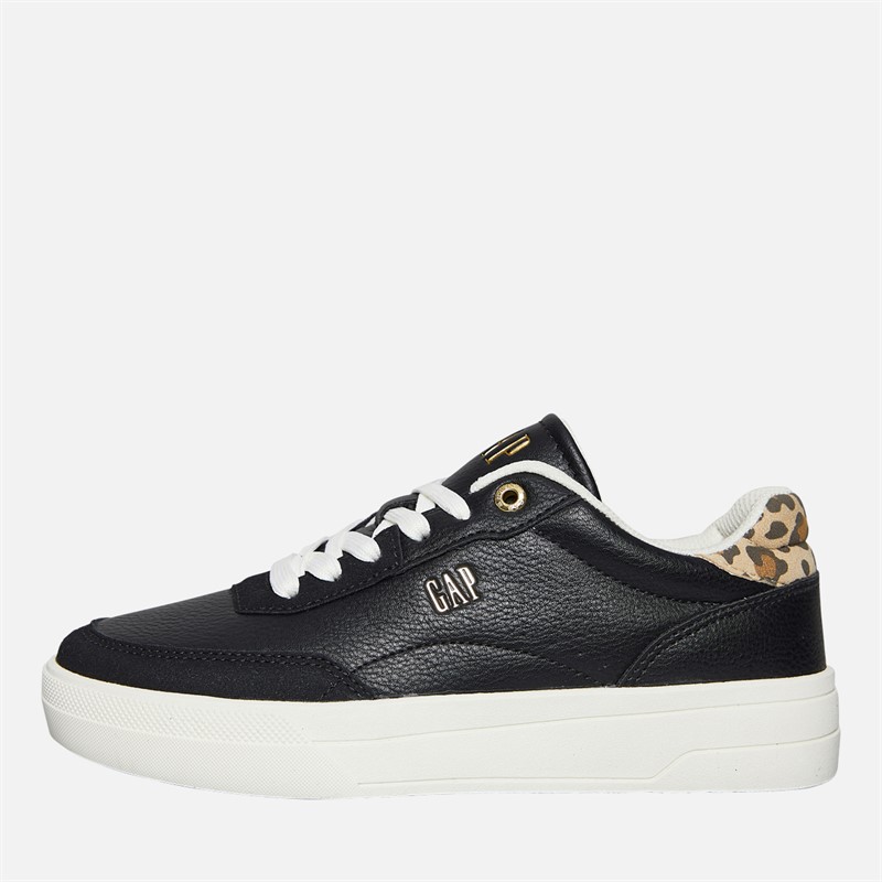 GAP Womens Waco Trainers Black Leopard