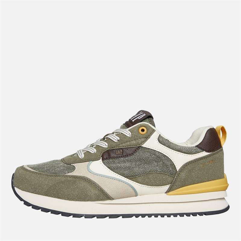GAP Mens Run Spirit City Trainers Olive