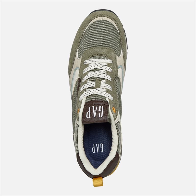 GAP Mens Run Spirit City Trainers Olive