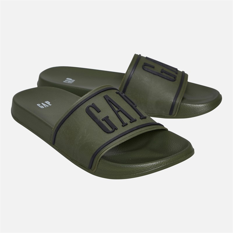 GAP Mens Austin Sliders Olive/Black Olive Black