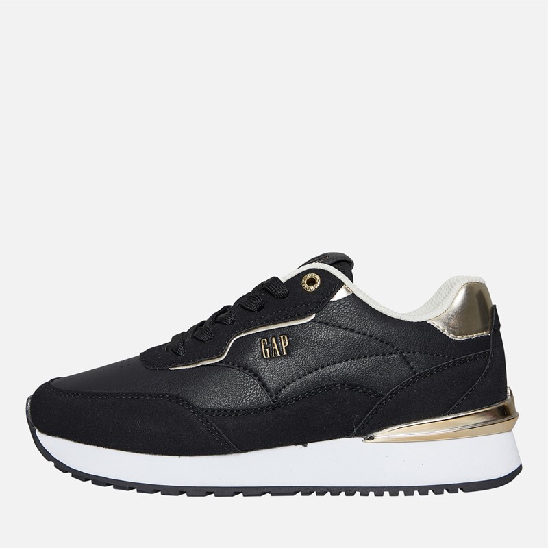 GAP Damen Concord Turnschuhe Black Gold