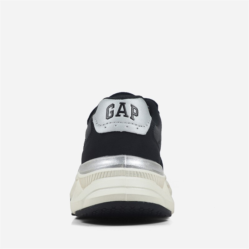 GAP Boys San Francisco Trainers Black/Silver Black Silver