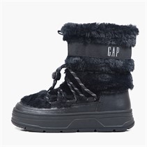 GAP Girls Paradise High Fur Snow Boots Black