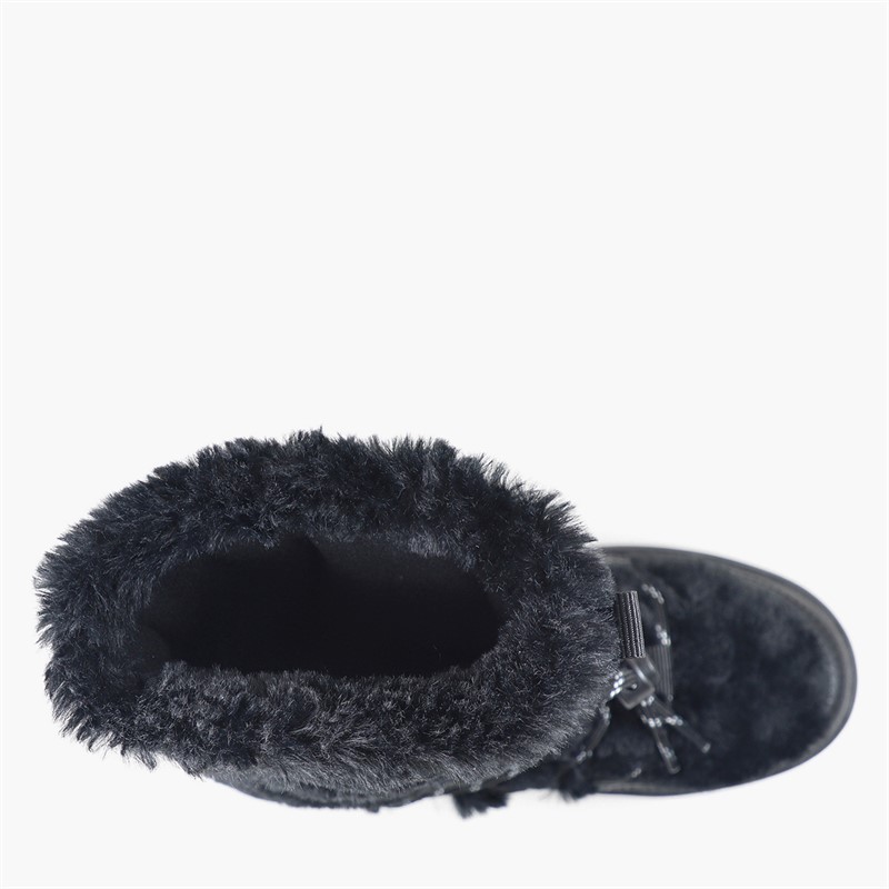 GAP Girls Paradise High Fur Snow Boots Black