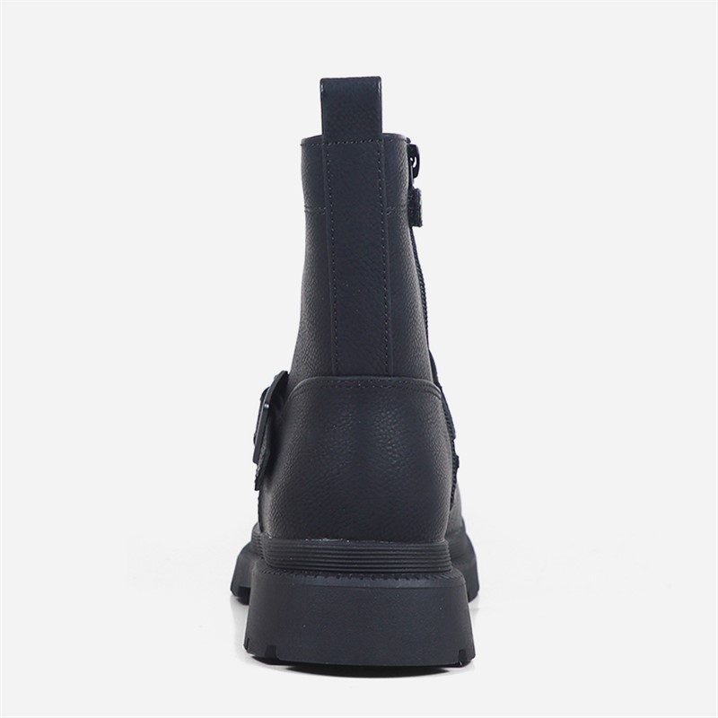 GAP Girls Danbury Buckle Boots Black Nubuck