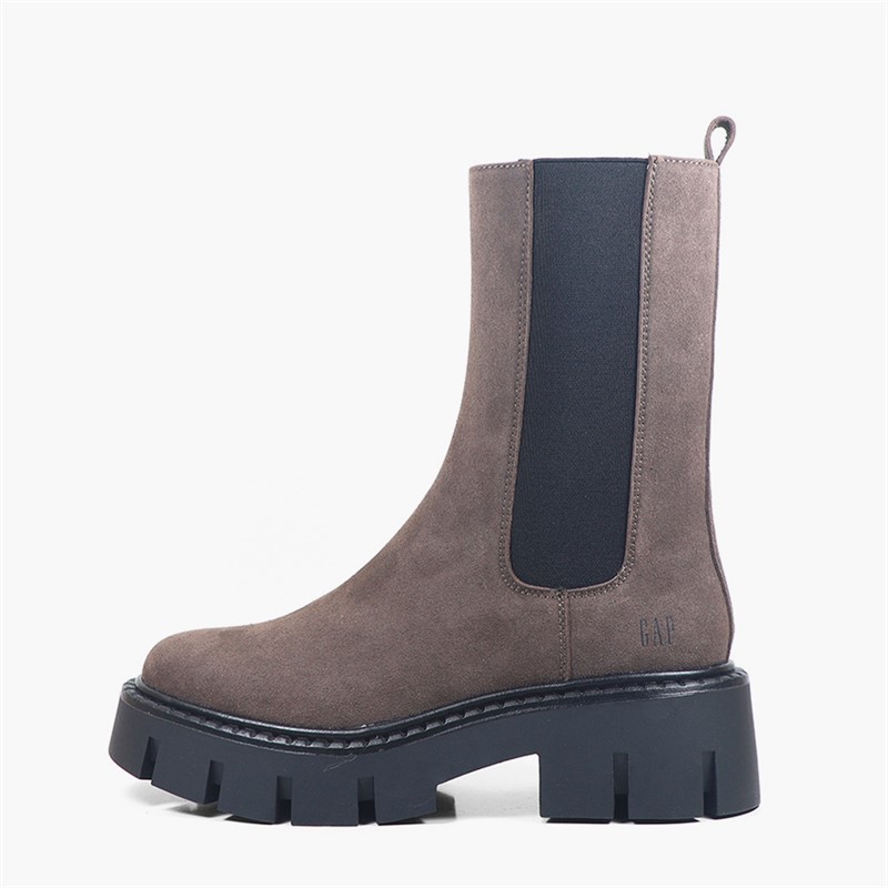 GAP Womens Sophia High Chelsea Boots Praline