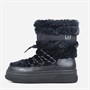 GAP Womens Paradise High Fur Snow Boots Black