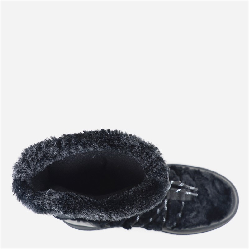 GAP Womens Paradise High Fur Snow Boots Black