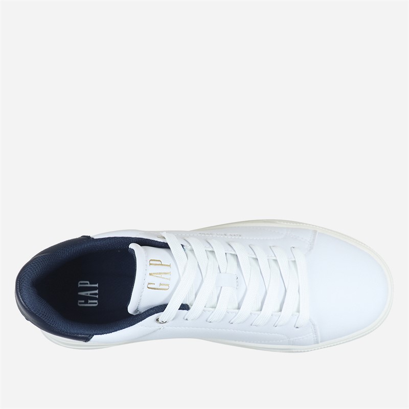GAP Mens Moon II LTX Trainers White/Navy White Navy