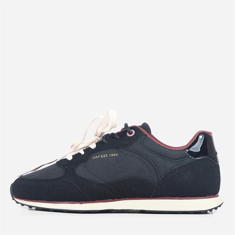GAP Womens Run Gold Flat Trainers Total Black