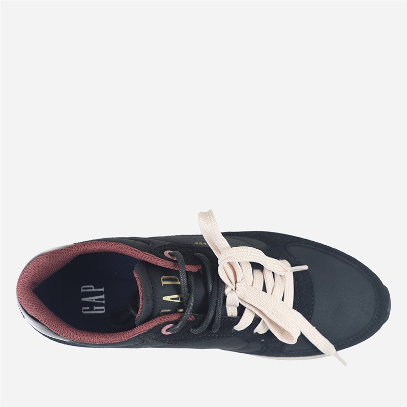 GAP Womens Run Gold Flat Trainers Total Black